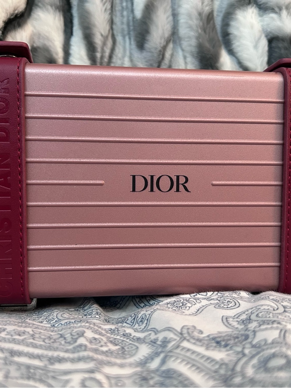 Dior Metallic Rose Pink Compact Crossbody